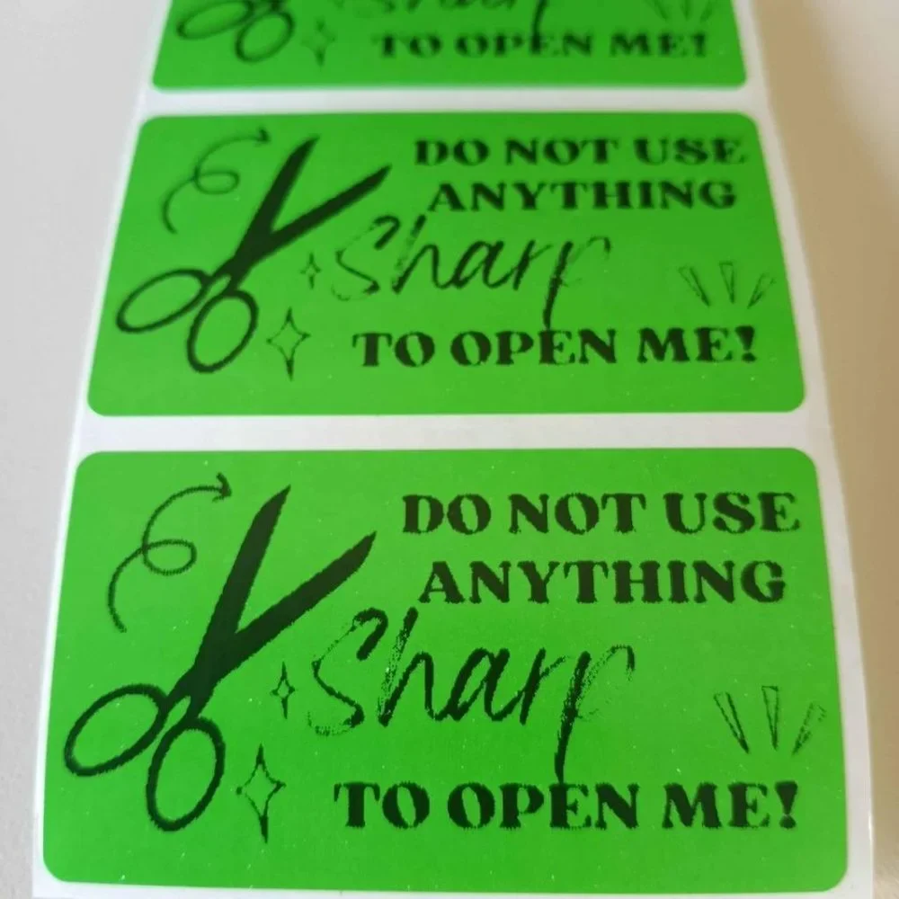 💙100 Warning Label- Shipping Labels Thermal Packaging Stickers 2.25